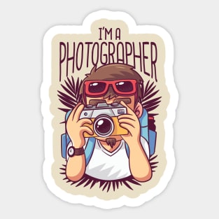 Cartoon Photographer Sticker